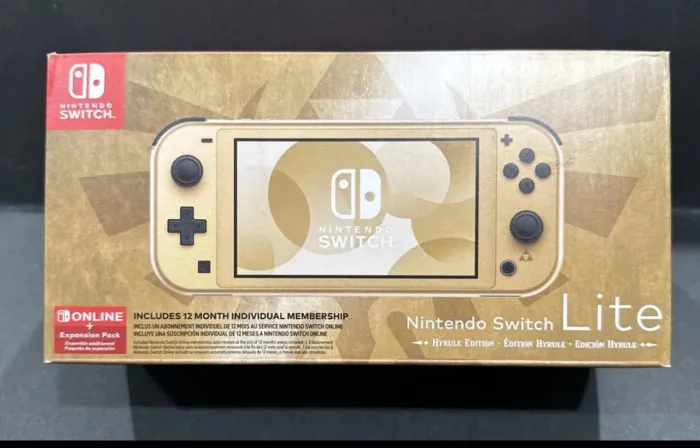 Nintendo Switch Lite Hyrule Gold Edition, novo e lacrado