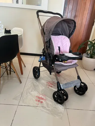 carrinho Bebê Galzerano Reversível ! forro duplo ! lindo No plástico ! Ac cartão