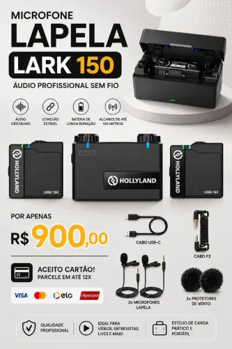 Microfone de lapela Holland Lark 150