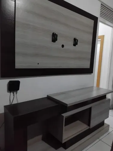 painel e rack para tv