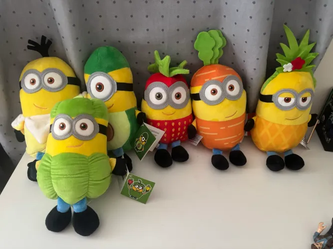 Coleção pelúcia Minions frutas