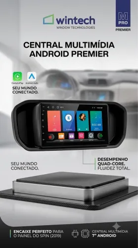 Central multimídia Android 9 polegadas 2 ram 32 memória interna