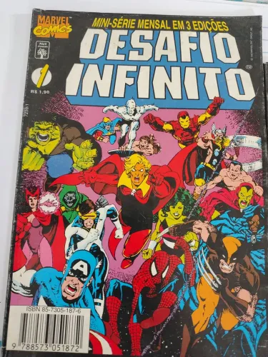 Coleção completa Desafio Infinito Edições 1a 3- Marvel Editora Abril 1995 .