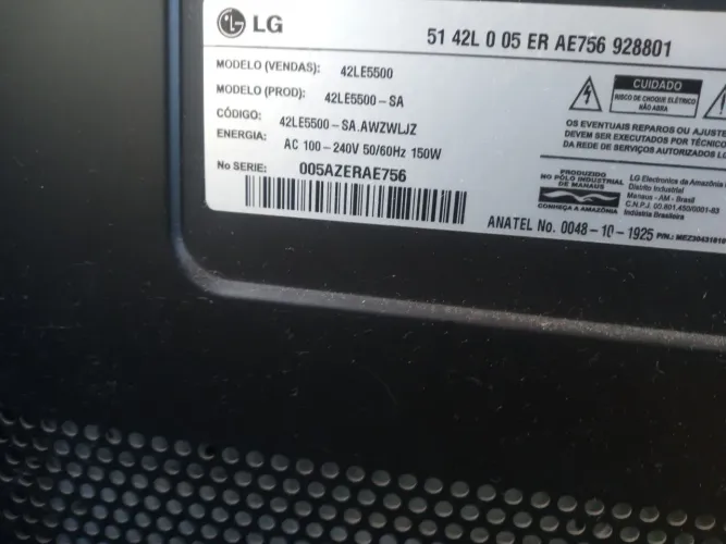 Suporte da tv LG 42 polegadas