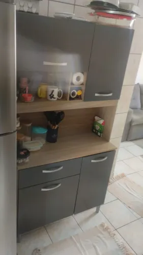 Armário de cozinha compacto em mdf