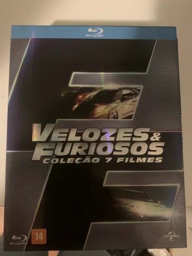 Box com 7 filmes velozes e furiosos