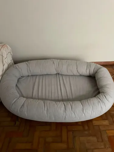 Sofá - Puff Nina em Boucle Cinza