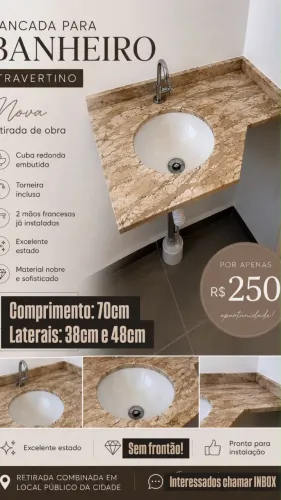 Bancada para banheiro