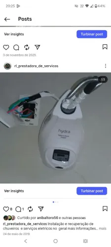 Eletricista , instalação , manutenção em geral