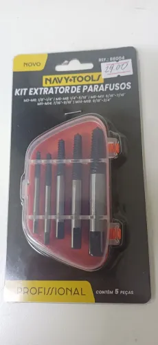 Kit Extrator de Parafusos Navy+Tools
