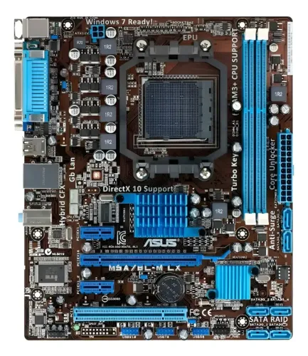 kit-Placa Mãe Gamer Am3+Asus M5a78L-M LX-BR Ddr3-8gb+processador FX-8300 8 core 3.3-4.2Ghz