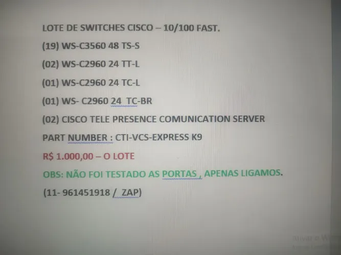 Switches Cisco