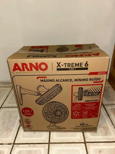 Ventilador 2 Em 1 Mesa/parede Arno X-treme 6 Ve60 140w