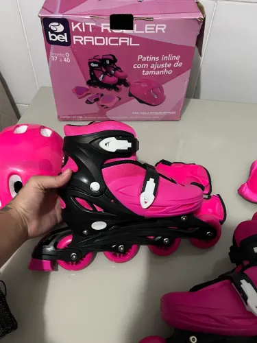 Kit de Patins Inline Radical Bel - Tamanho 37 ao 40