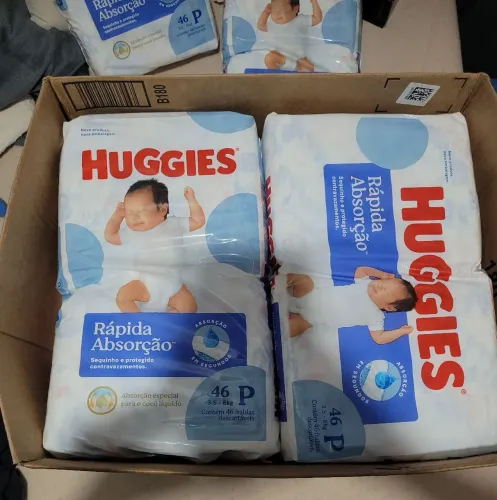 FRALDA HUGGIES P - 46 UNIDADES