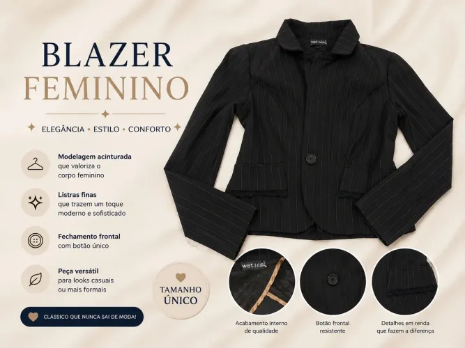 Blazer/terninho feminino