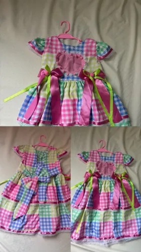 Vestido infantil junino