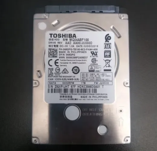 Hd 1 tera notebook