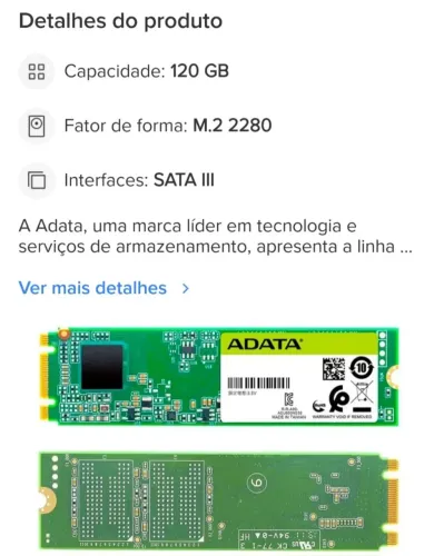 SSD M.2 SATA - marca Maxio modelo MAS0902A