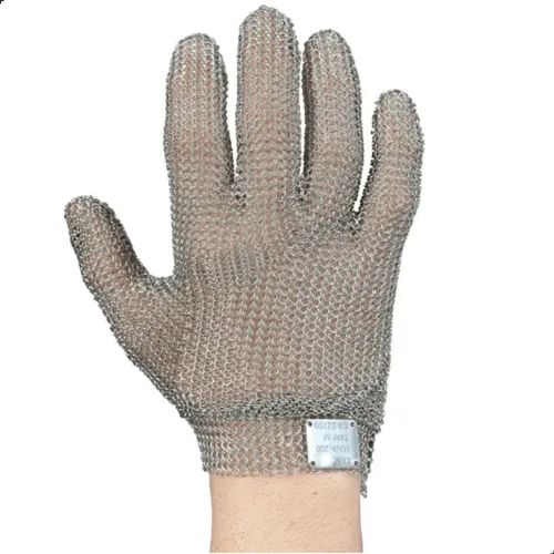 Luva Malha de Aço Inox Anticorte de Segurança e Proteção Profissional CENCI 32750 Tam.P