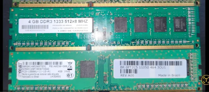 Memoria ddr3 8gb 2x4gb