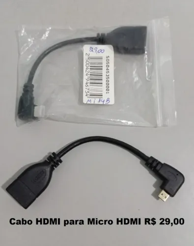 Cabo HDMI para Micro HDMI