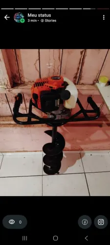 Moto de fura solo empecavel dimensões novo em ótima condições pronto pra trabalho em serca