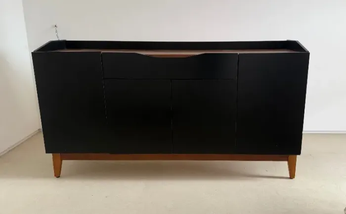 Buffet Aparador Preto Modelo Ravena