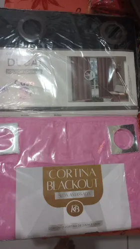 Cortina blecaute Rosa Bebê