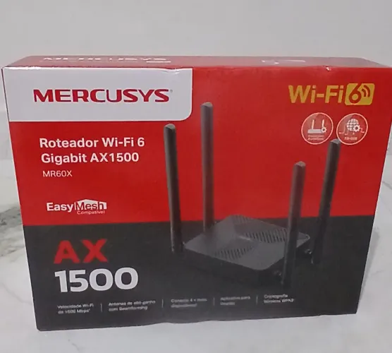 ROTEADOR WI-FI' 6 GIGABIT AX1500.