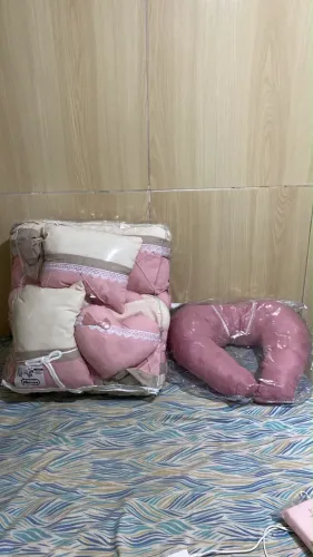 Kit berço e almofada amamentação