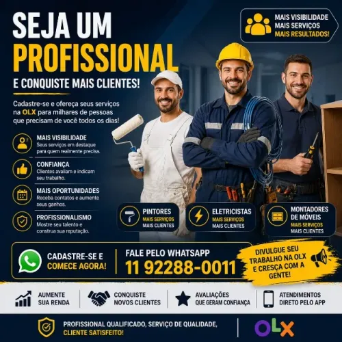Precisamos de profissionais | Alta demanda de serviços na região