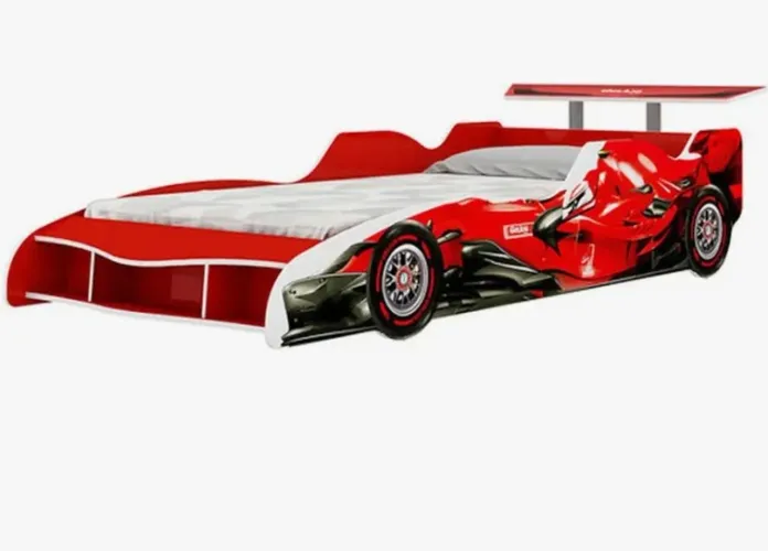 Cama infantil Gelius carro F1 Vermelho