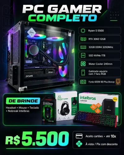 PC GAMER PLACA DE VIDEO RTX 3060 12 GIGAS