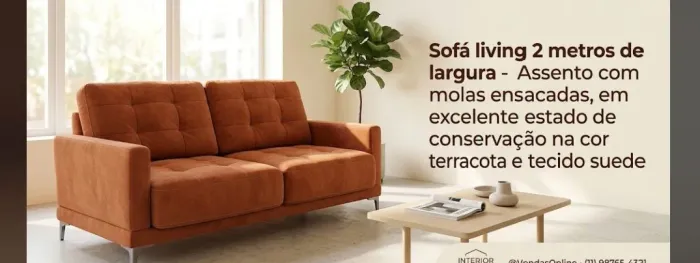 Sofá living 2 metros