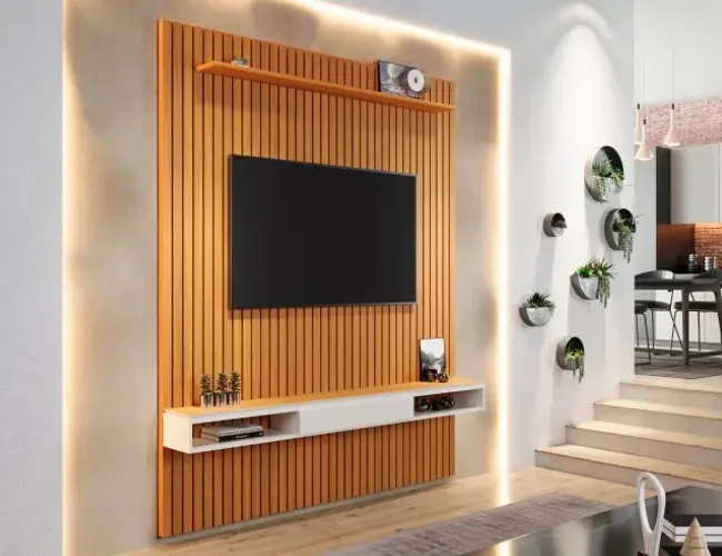 Painel Arbo 1,85m + Nicho 1,80m 100% MDF Produto Novo! Pronta Entrega!
