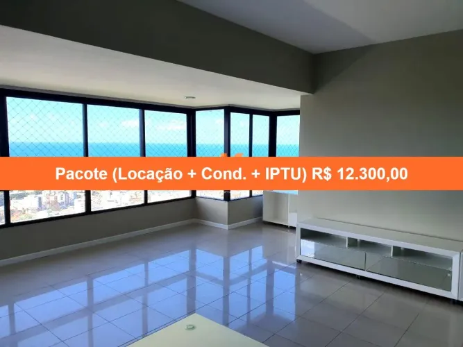 Imóvel de Luxo na Federação: Apartamento com 4 quartos, 4 suítes, 2 salas e 190m² - Salvad