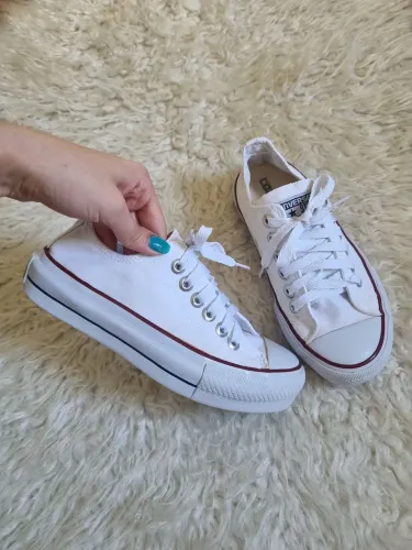 Tênis Casual Plataforma Branco