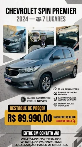 Chevrolet Spin Premier 1.8 8V Econo.flex 5P Aut. 2024