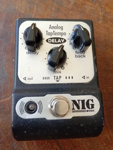 Pedal de Delay NIG Anolg TAP Tempo