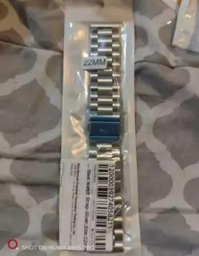 Pulseira de aço 22 mm para relógio e smartwatch