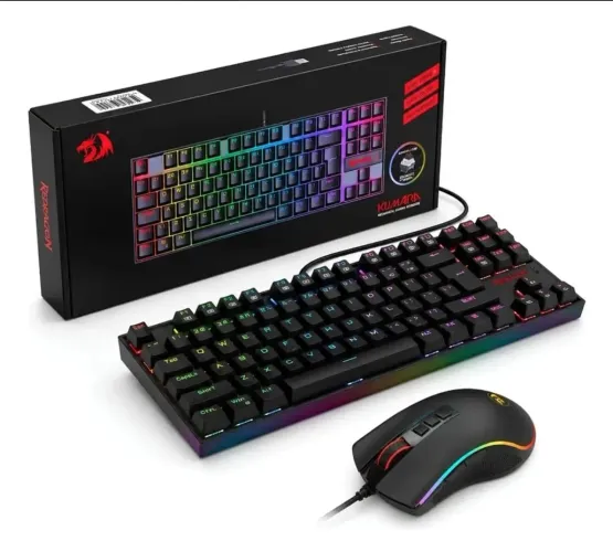 Kit Gamer Redragon Kumara Teclado USB Rgb Mouse Cobra M711 ( NOVO )