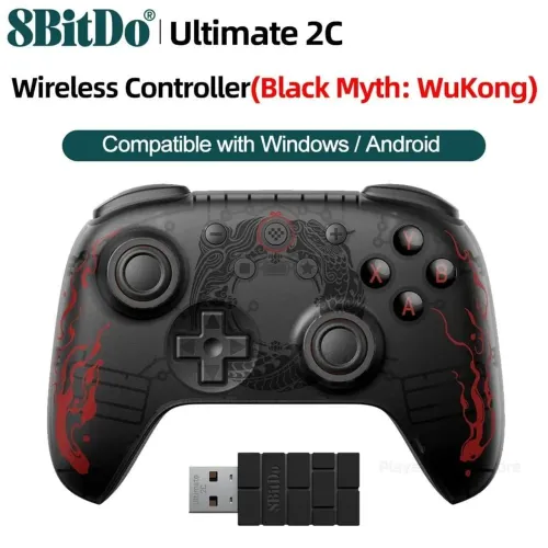 Controle 8bitdo Ultimate 2c Black Myth sem fio Android 
