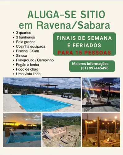 Aluguel de Sitio em Ravena - sabará