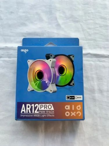 Cooler Aigo AR12 Pro PWM 120mm ARGB Preto para PC