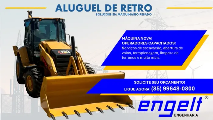 Locação de Retroescavadeira