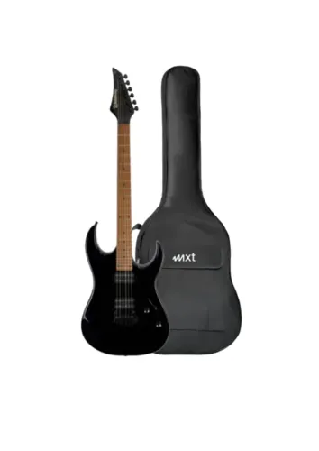 KitGuitarra Elétrica Waldman WIGR120 BK | HH | Black + Capa MXT