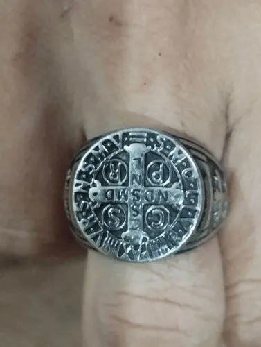 Anel Ordem de São Bento em aço Cirúrgico