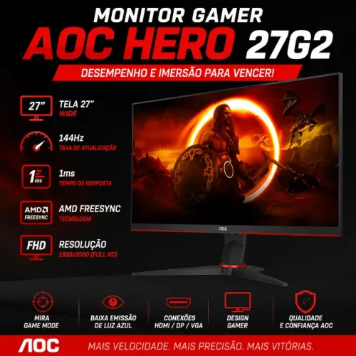 MONITOR GAMER AOC HERO 27G2