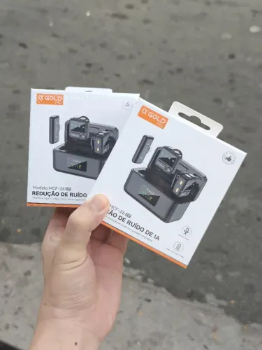 Microfone lapela para celular duplo iOS e android - entrega em slz e região 